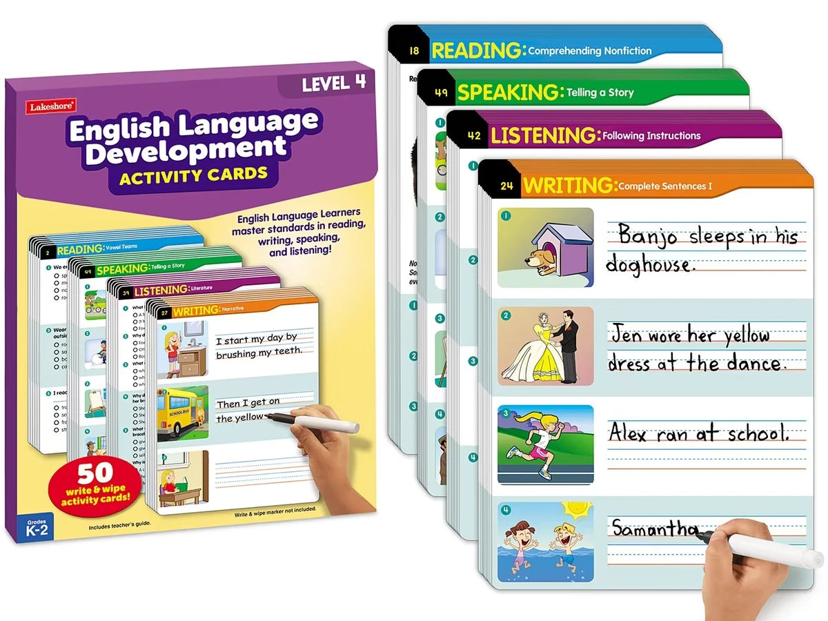 English Language Development Activity Cards - Level 4 - US 1614
