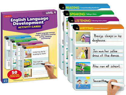 English Language Development Activity Cards - Level 4 - US 1614