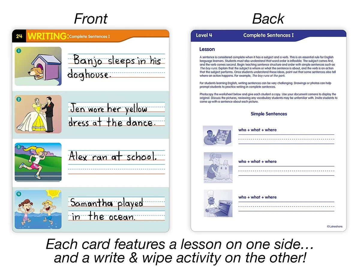 English Language Development Activity Cards - Level 4 - US 1614