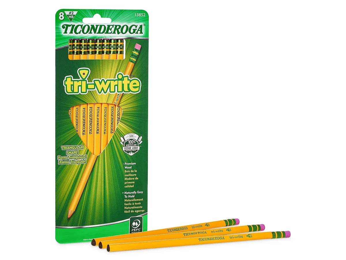 Ticonderoga® Tri-Write™ Pencils - Set of 8 - US 4762