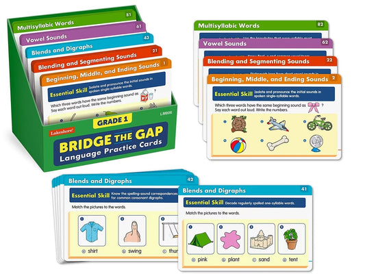 Bridge the Gap! Language Practice Cards - Gr. 1 - US 9656