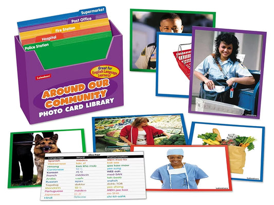 Around Our Community Vocabulary Development Photo Card Library - US 7553
