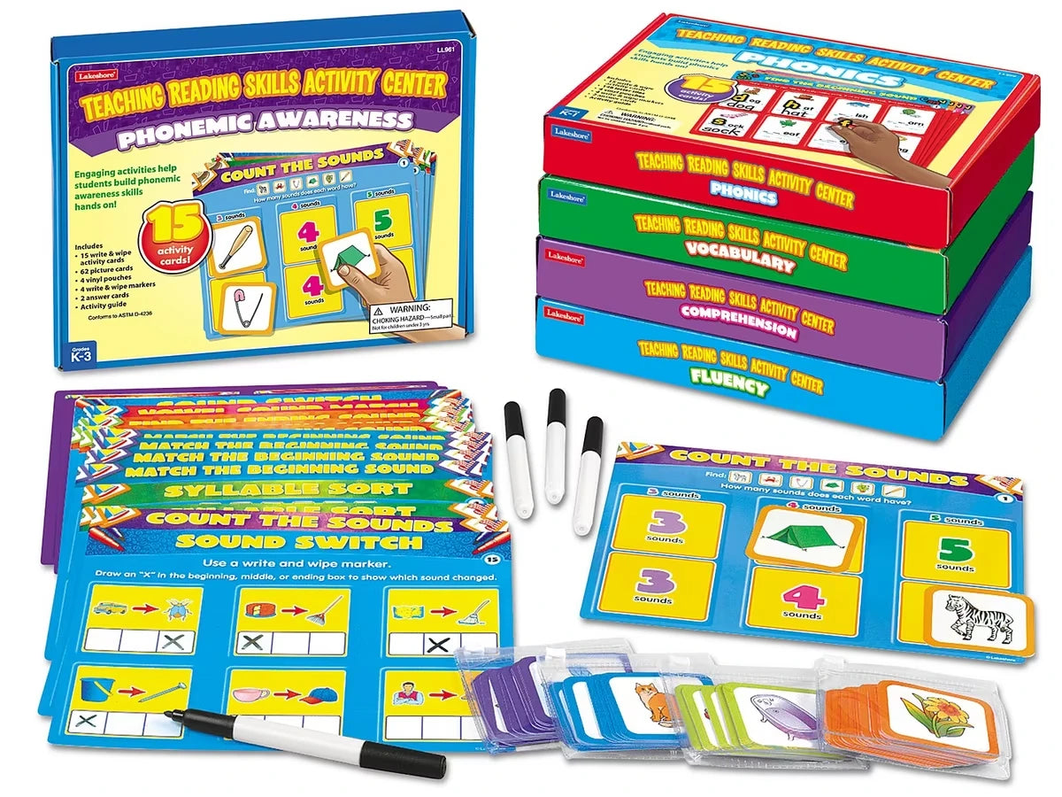 Teaching Reading Skills Activity Centers - Complete Set - US 1696