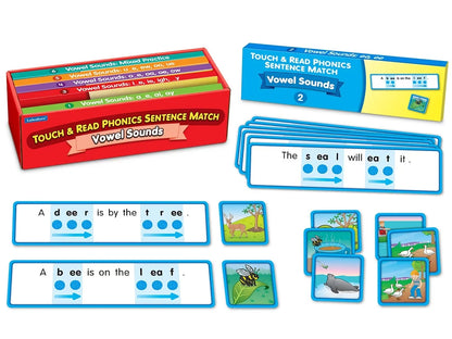 Touch & Read Vowel Sounds Sentence Match - US 6946
