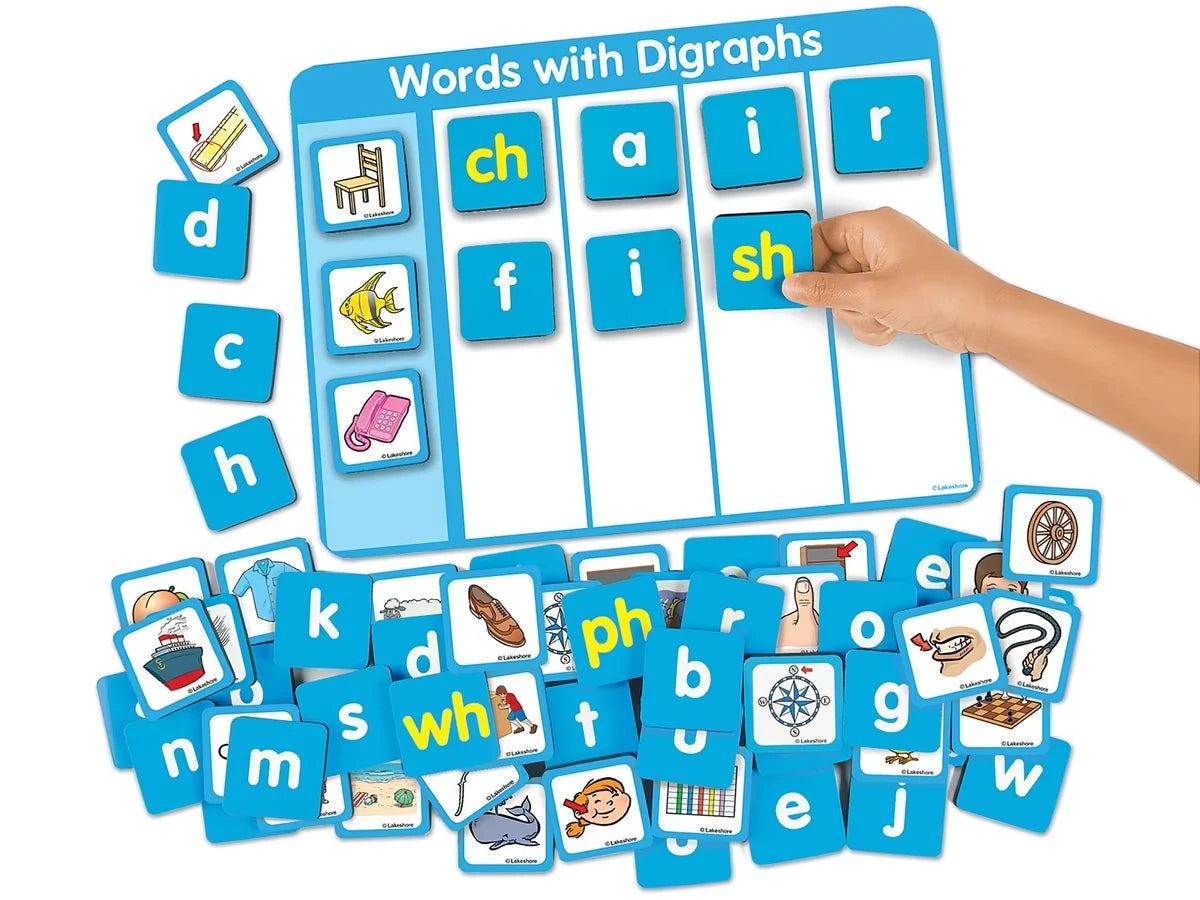 Magnetic Digraphs Word Building Board - US 1714