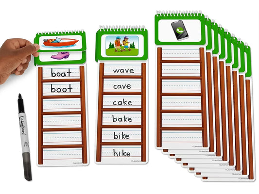 Write & Wipe Word Ladders - Vowel Sounds - US 1626
