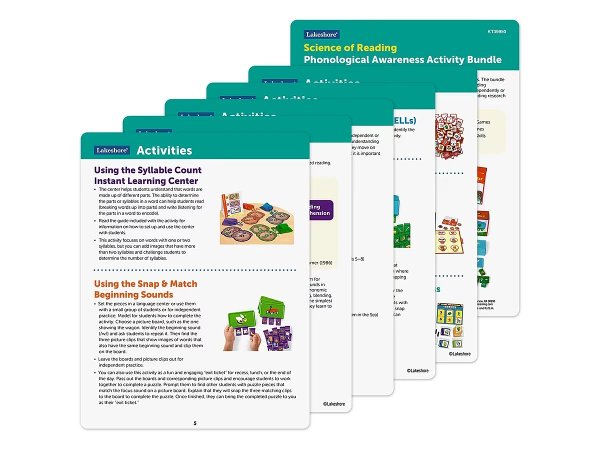 Science of Reading Phonological Awareness Activities Bundle - K-Gr. 2 - US 4585