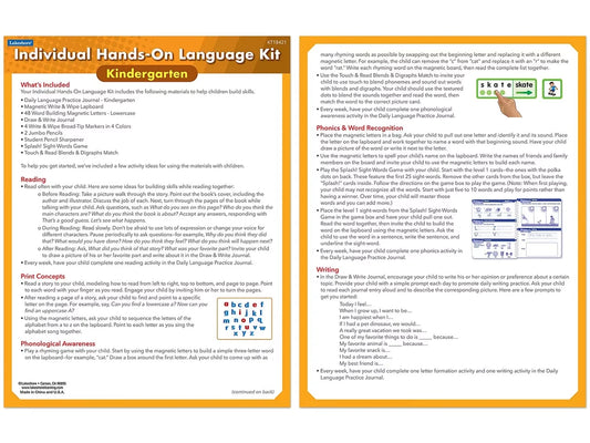 Individual Hands-On Language Kit – Kindergarten - US 2377