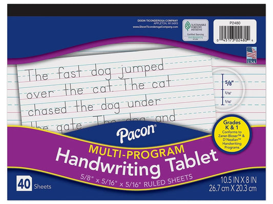 Handwriting Tablet - K-Gr. 1 - US 1983