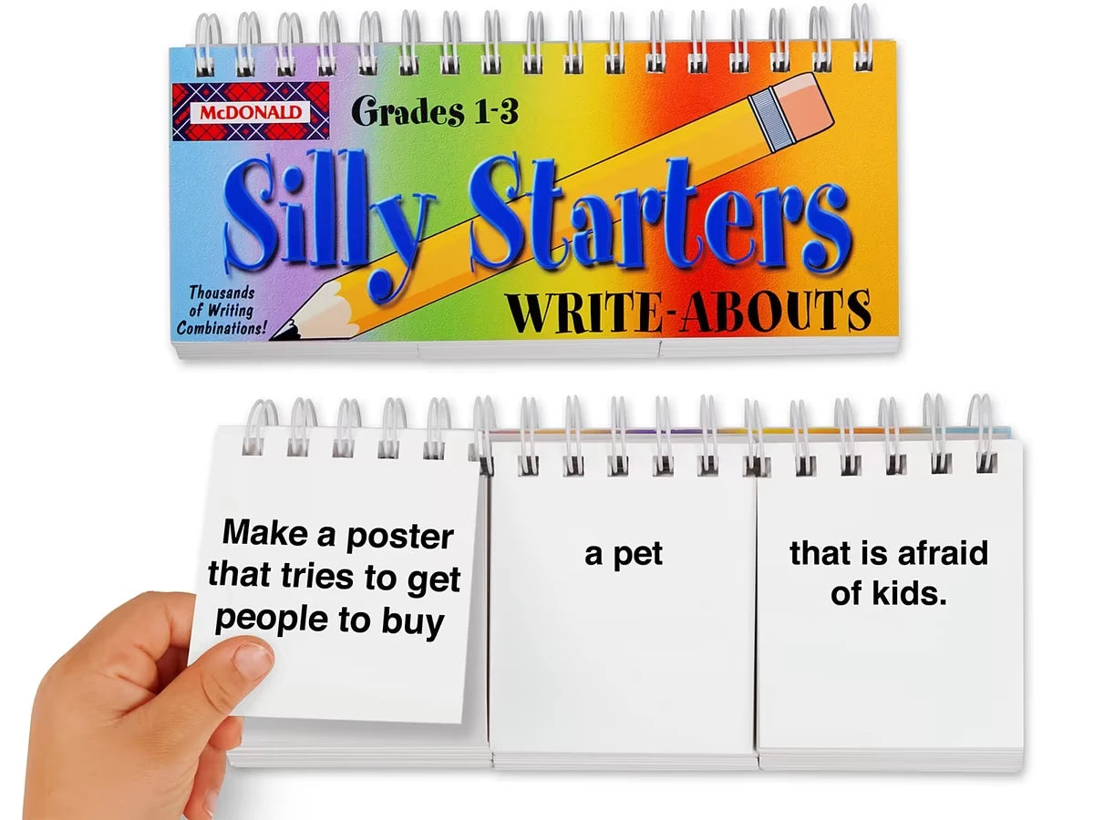 Let’s Get Writing! Silly Starters Flip Book - Gr. 1-3 - US 4954