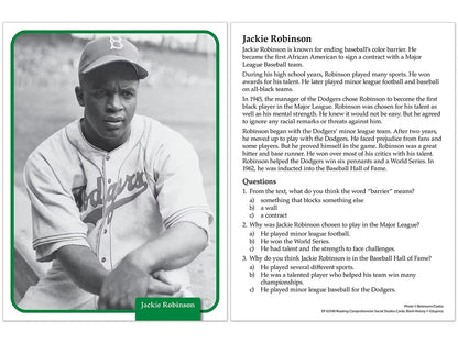Black History Reading Comprehension Cards - US 5471