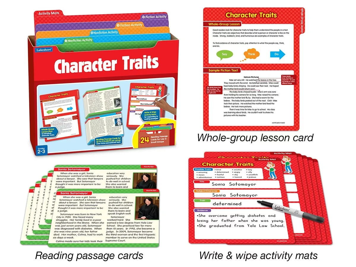 Character Traits Finding Evidence Kit - Gr. 2-3 - US 3890