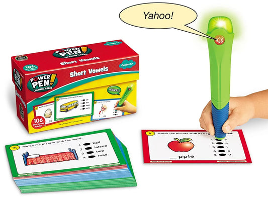 Short Vowels Power Pen!® Quiz Cards - US 9574