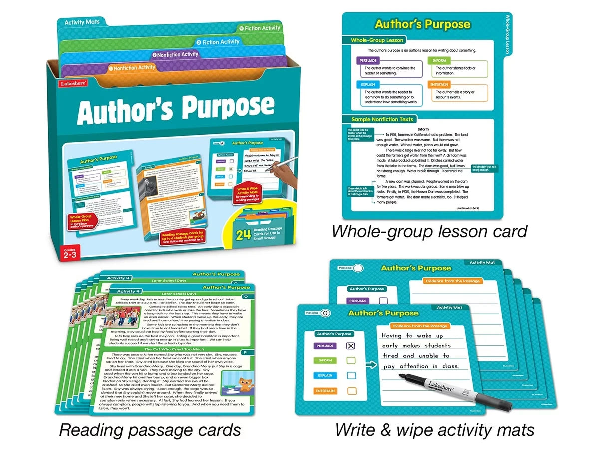 Author’s Purpose Finding Evidence Kit - Gr. 2-3 - US 8367