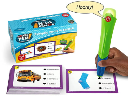 Power Pen!® Everyday Spanish Words Quiz Cards - US 4619