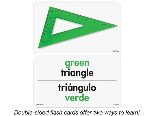 Shapes & Colors Bilingual Pocket Flash Cards - US 4529