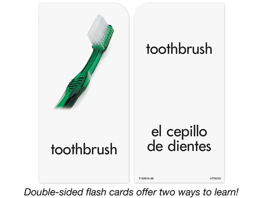 Around-The-Home Picture-Words Bilingual Flash Cards - US 9496