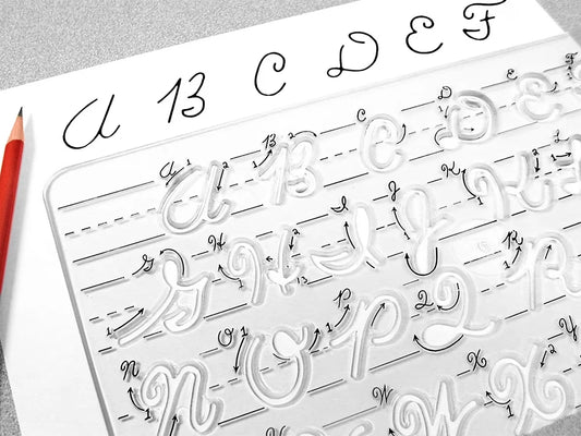 Cursive Writing Template - Uppercase Letters - US 6337