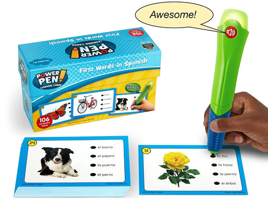 Power Pen!® First Spanish Words Quiz Cards - US 1913