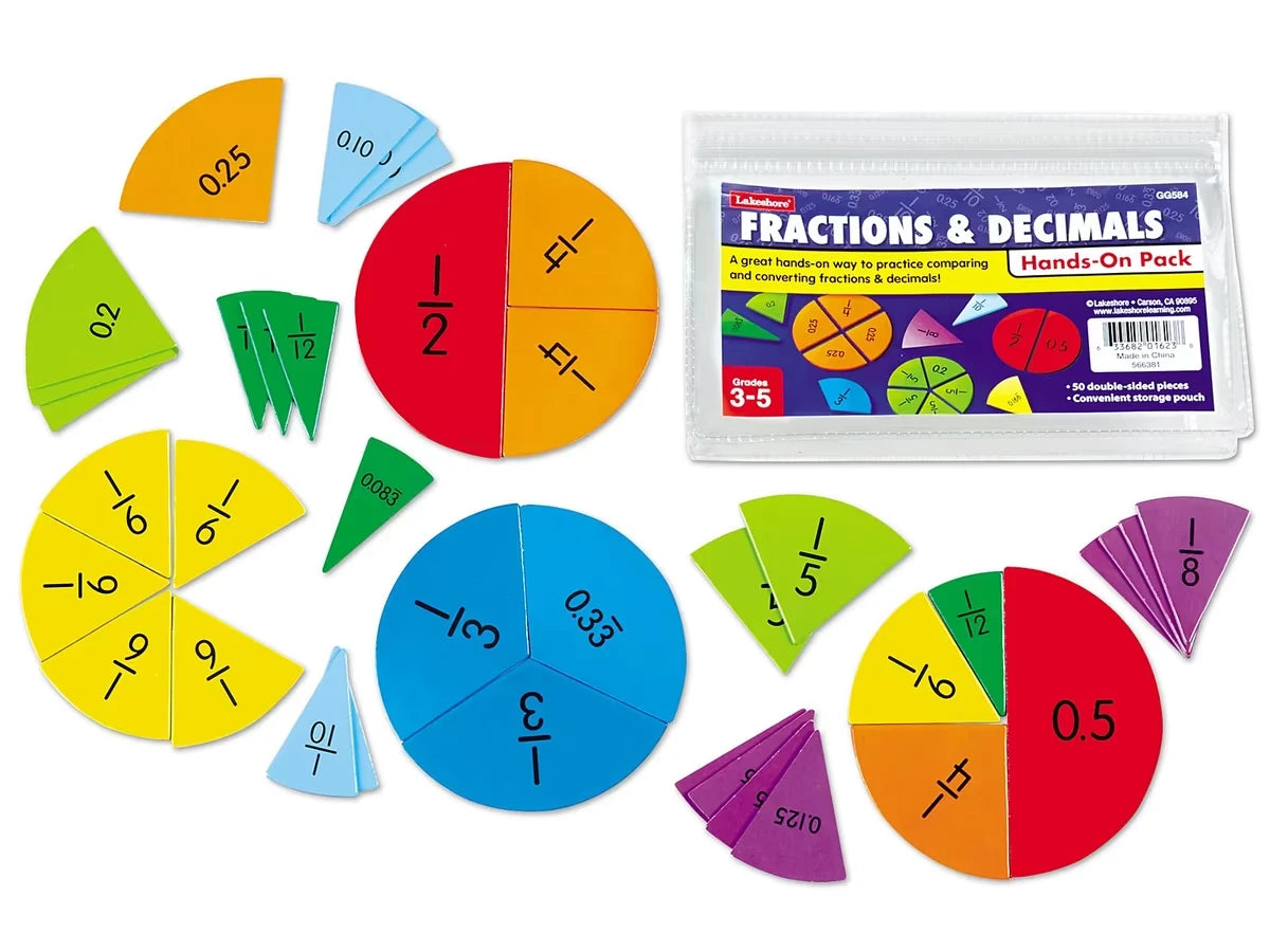 Fractions & Decimals Hands-On Student Pack - US 3498