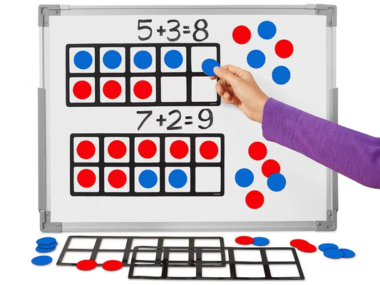 Jumbo Magnetic Ten-Frames - Set of 4 - US 2012