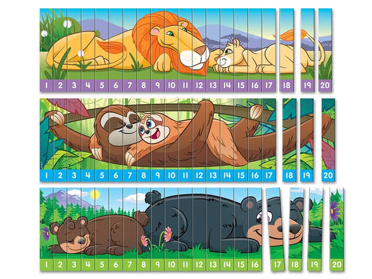Sequencing Numbers 1-20 Puzzles - Set of 3 - US 6953