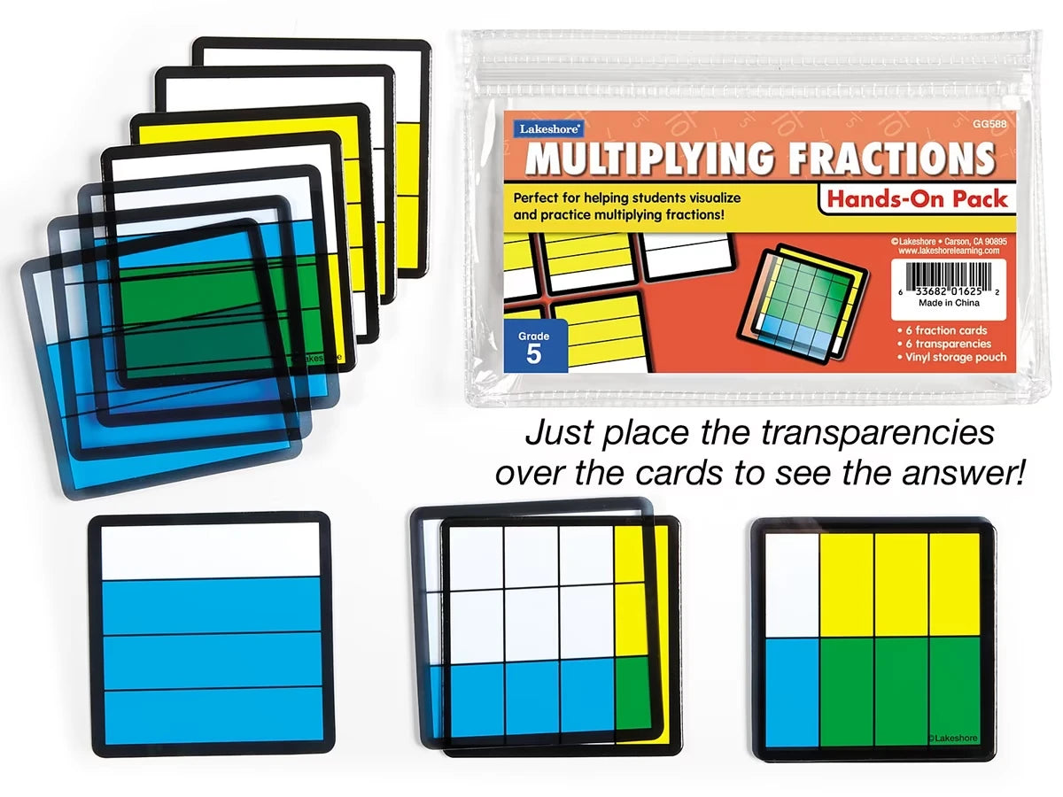 Multiplying Fractions Hands-On Student Pack - US 5649