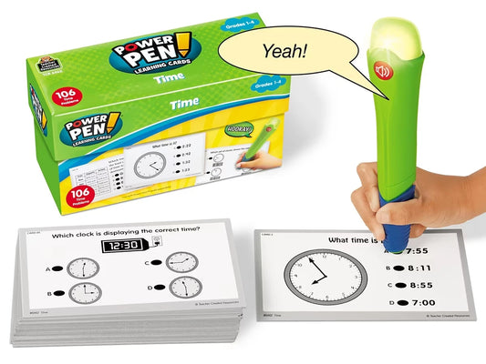 Telling Time Power Pen!® Quiz Cards - US 4761