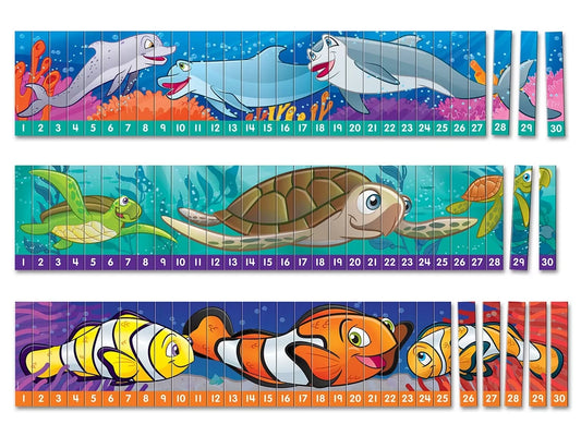 Sequencing Numbers 1-30 Puzzles - Set of 3 - US 7048
