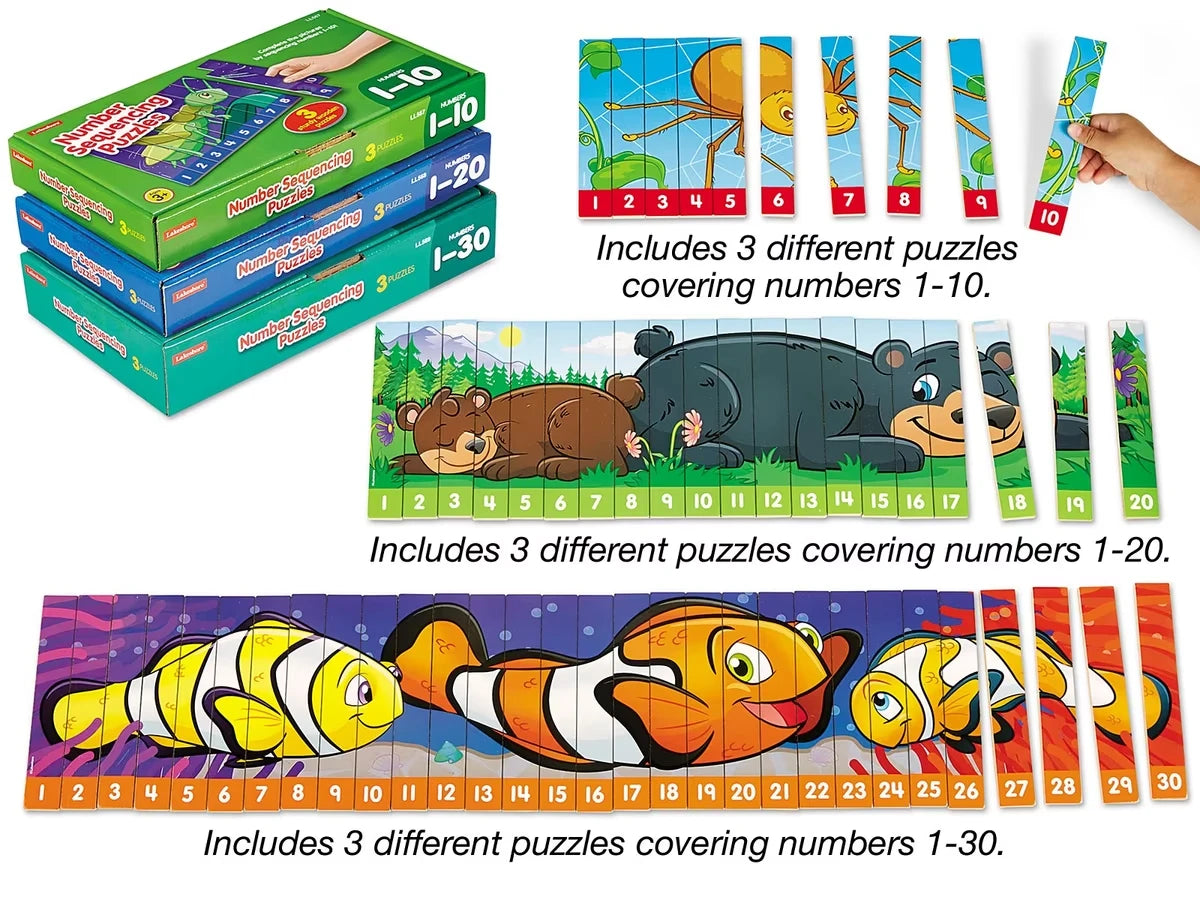 Number Sequencing Puzzles - Complete Set - US 7589