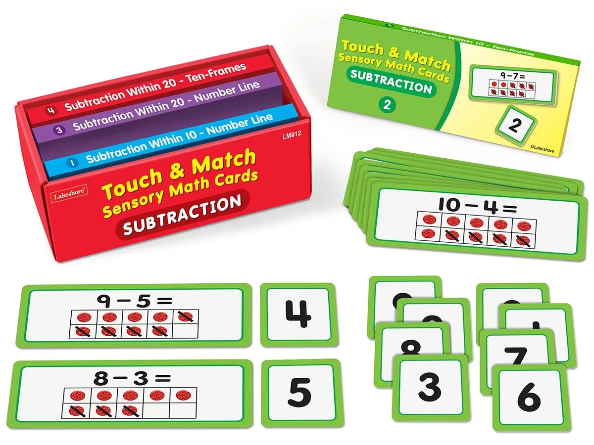 Touch & Match Sensory Subtraction Cards - US 8155