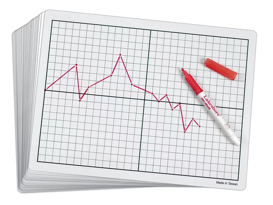 Write & Wipe Graphing Boards with X-Y Axis - Set of 30 - US 3083