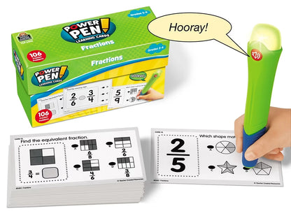 Fractions Power Pen!® Quiz Cards - US 6781