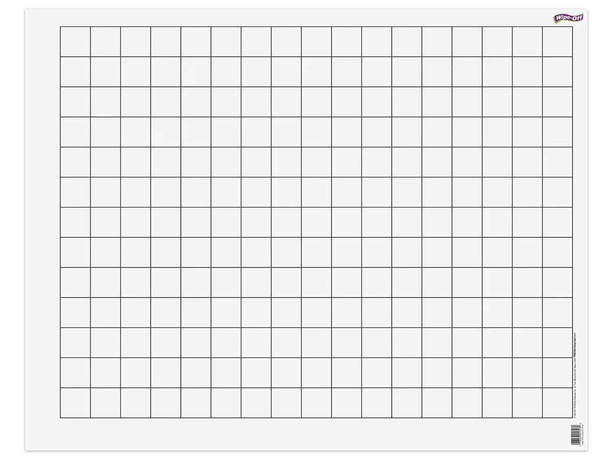 Giant Write & Wipe 1.5" Graph & Array Chart - US 8051