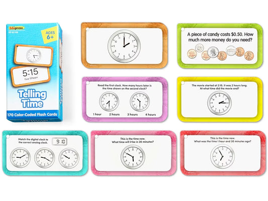 Telling Time Flash Cards - US 2662