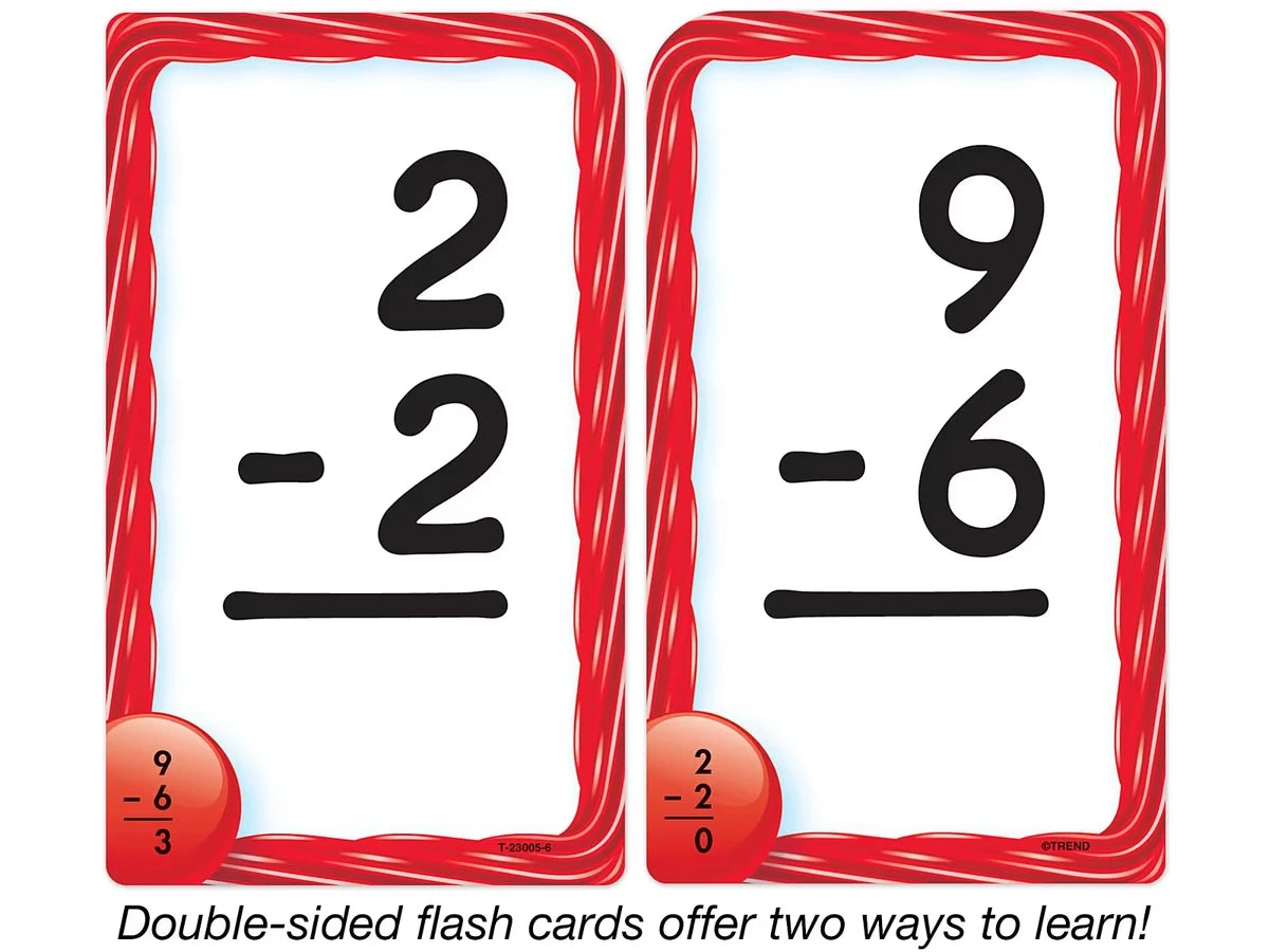 Subtraction 0-12 Pocket Flash Cards - US 4883