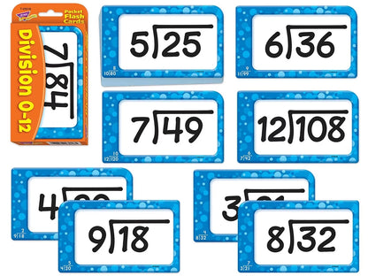 Division 0-12 Pocket Flash Cards - US 2140