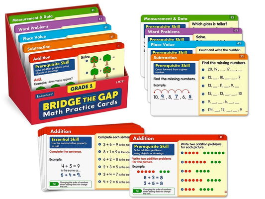 Bridge the Gap! Math Practice Cards - Gr. 1 - US 9662