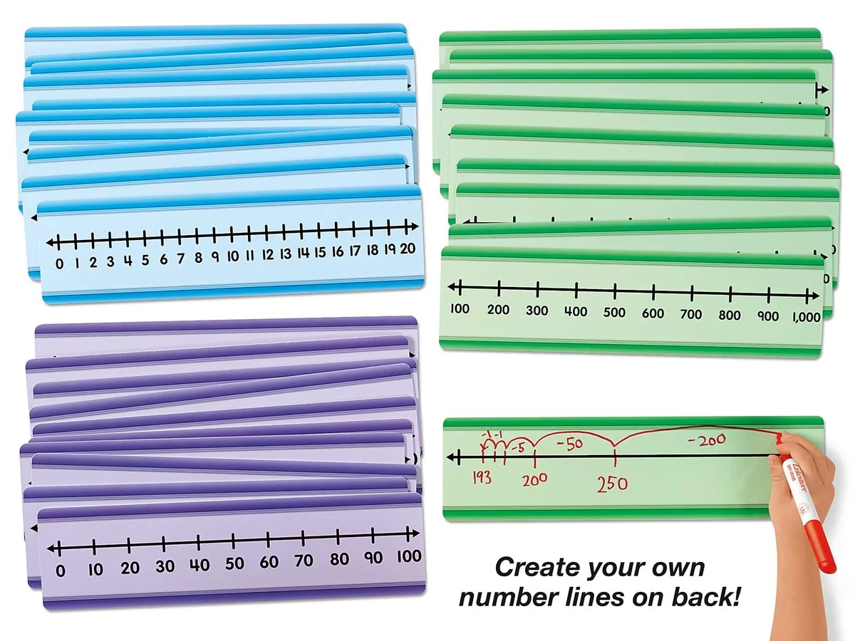 Student Write & Wipe Number Lines - Whole Numbers - US 4553