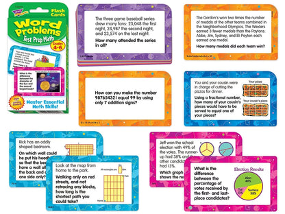 Math Word Problem Flash Cards - Gr. 4-6 - US 6832