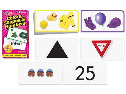 Colors, Shapes & Numbers Flash Cards - US 1632