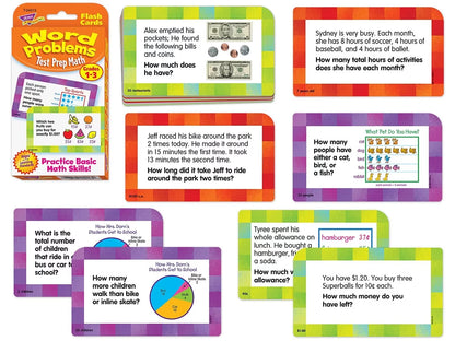 Math Word Problem Flash Cards - Gr. 1-3 - US 6894
