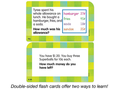 Math Word Problem Flash Cards - Gr. 1-3 - US 6894