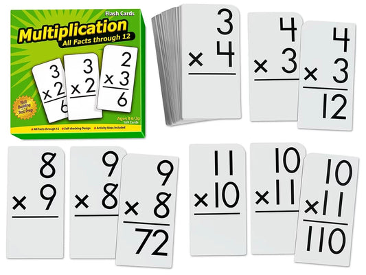 Multiplication All Facts 0-12 Flash Cards - US 7421