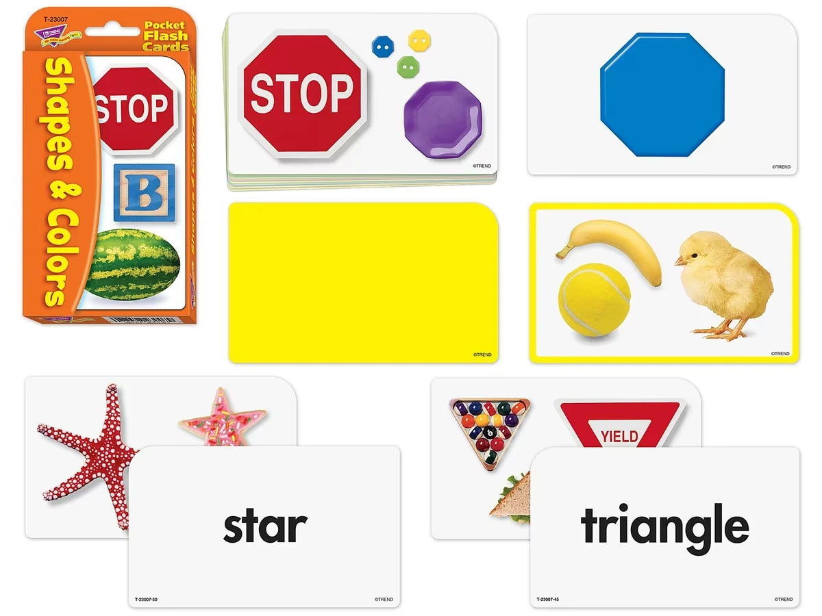 Shapes & Colors Pocket Flash Cards - US 7951
