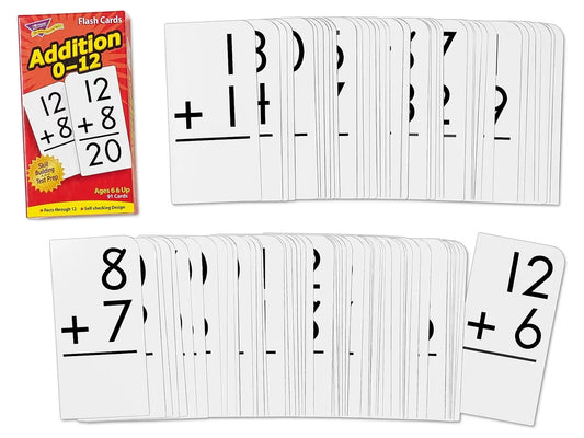 Addition 0-12 Flash Cards- 91 Cards - US 3128