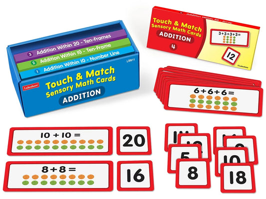 Touch & Match Sensory Addition Cards - US 7582