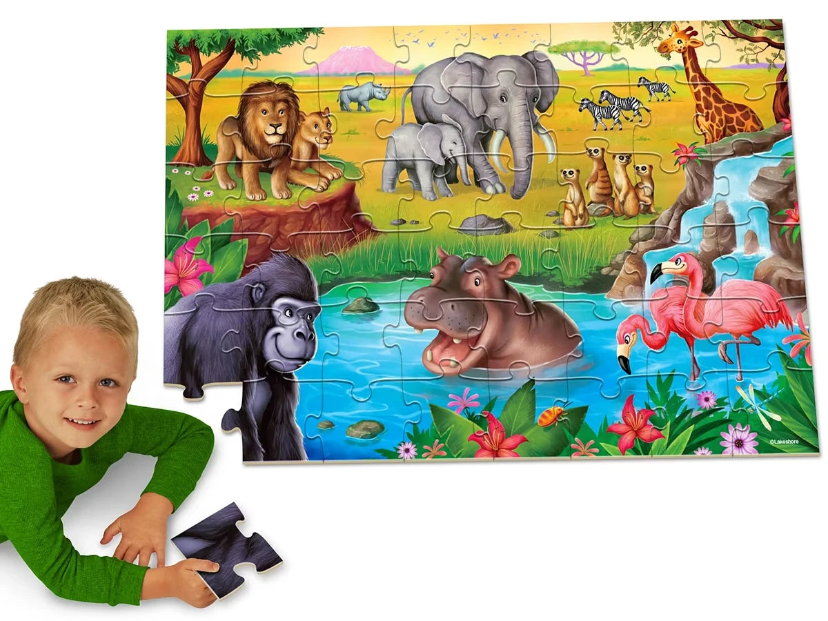 Safari Animals Floor Puzzle - US 1341