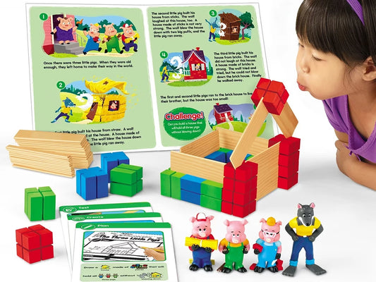 The Three Little Pigs Problem Solving STEM Kit - US 5055