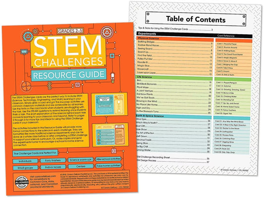 STEM Challenge Learning Cards - US 4871